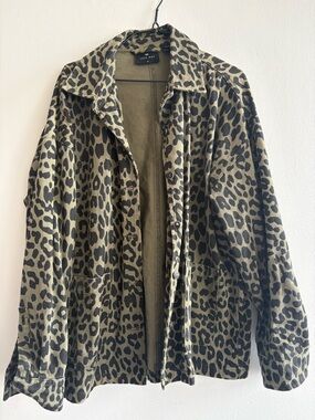 Lazy Oaf leopard print chore coat